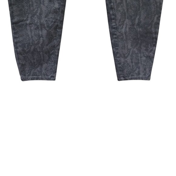 Ann Taylor LOFT Twill Stretch Pant Marisa Snake Print Black Grey Cargo Womens 10 - Picture 7 of 16